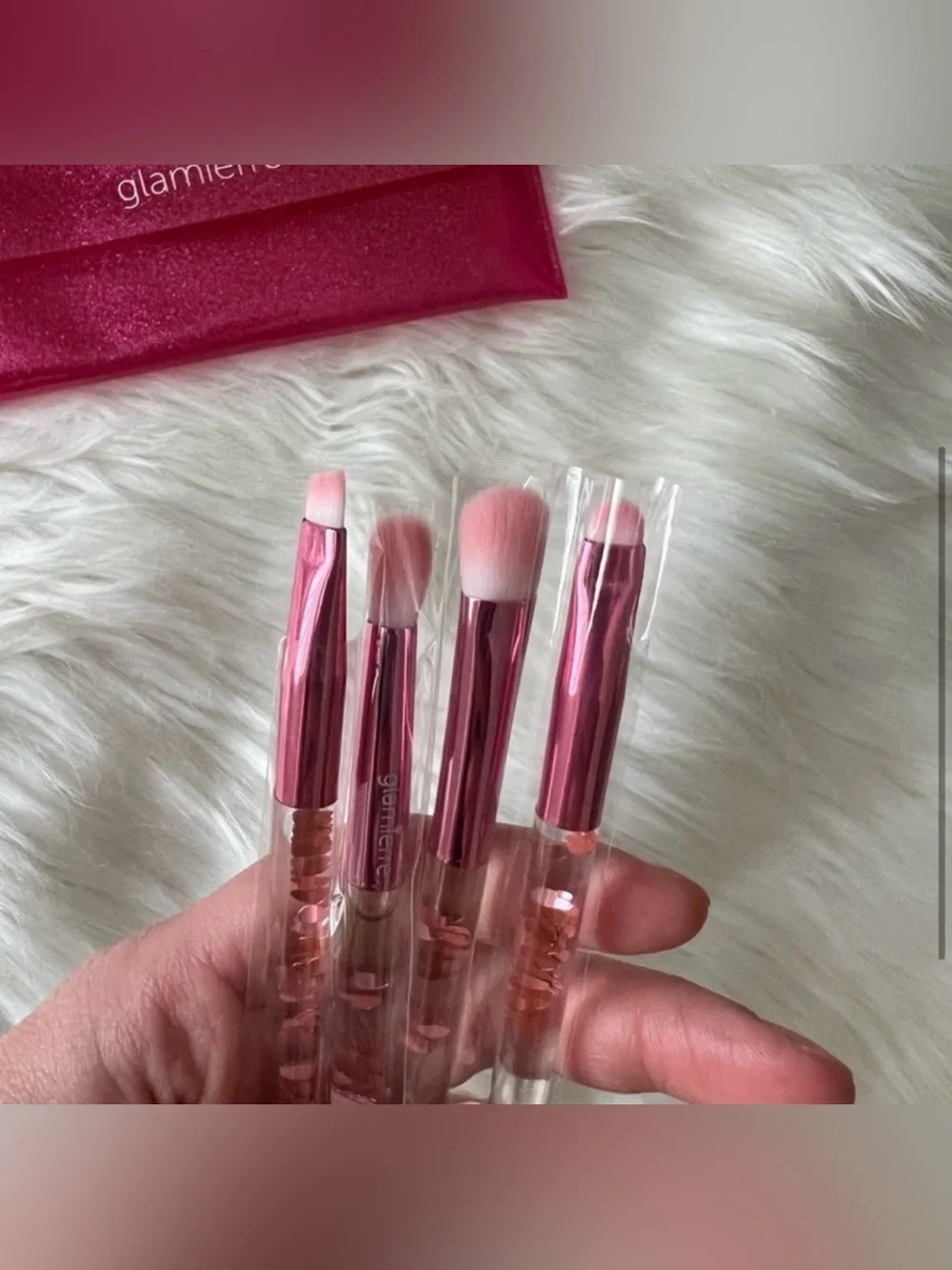 GLAMIERRE-Pink Luxe Glitter Eye Brush Collection